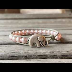 Lucky elephant Swarovski Pearl bracelet